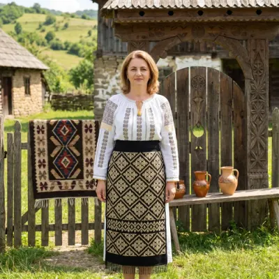 Fote cu broderie traditionala Otilia