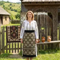 Fote cu broderie traditionala Otilia