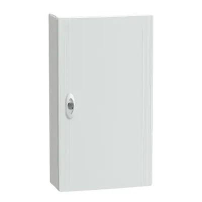 PrismaSet XS, Cofret cu montaj aparent, 3x13 Module, material plastic, usa plina alba, cu 1 bloc terminal