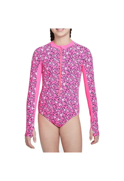 Costum de baie fete Bubble Script - marimea M - Roz