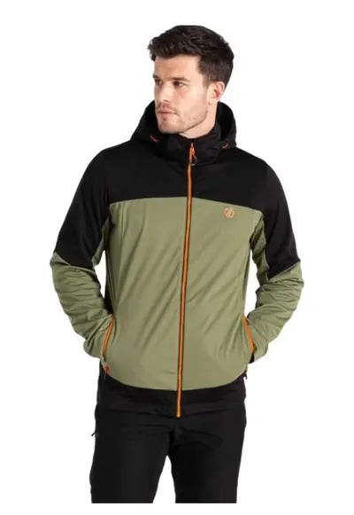 Geaca barbati Mountaineer - gluga detasabila - verde - poliester - Verde pal