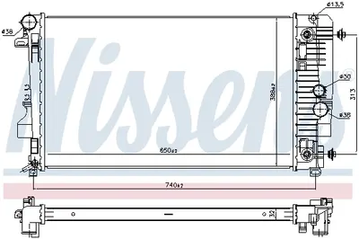 Radiator apa racire motor (transmisie automata) MERCEDES VIANO (W639), VITO MIXTO (W639), VITO (W639) 2.0D-3.7 dupa 2003