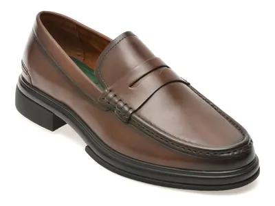 Mocasini eleganti ALDO maro, TUCKER 240, din piele naturala
