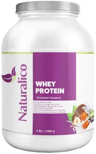 Whey Protein, ciocolată cu alune, 2280 g, Naturalico
