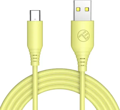 Cablu Tellur - TLL155400, USB-A/USB-C, 1 m, galben