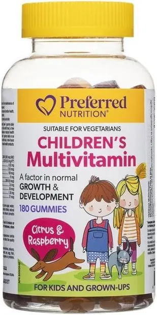 Multivitamine pentru copii Natural Factors - 180 tablete gelatinoase