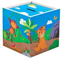 Pusculita din lemn pentru copii Bigjigs - Jungla