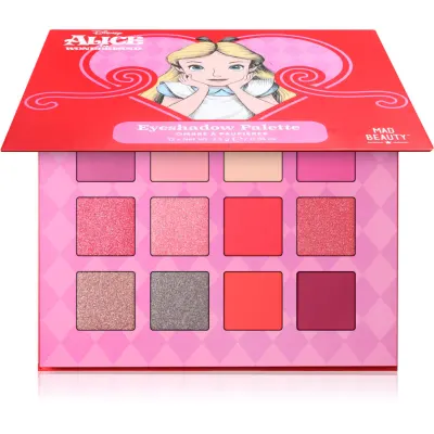 Mad Beauty Alice in Wonderland paletă cu farduri de ochi 12x2.5 g