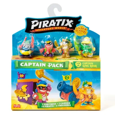 Set 4 figurine Piratix Golden Treasure Captain Pack diverse modele