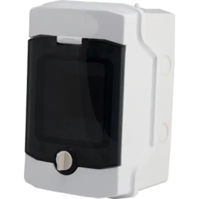 Dulap distrib. apl. IP65, 4UH pe 1 rand, cu usa transparenta