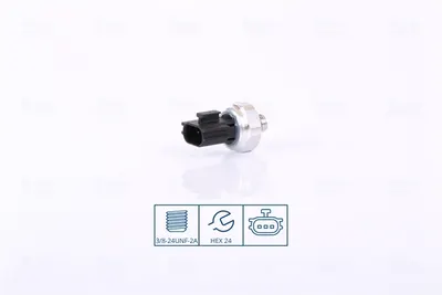 Comutator presiune aer conditionat potrivit INFINITI FX, G, M, M35, M37, M45, Q50, Q60, Q70, QX50 II, QX56, QX70; MAZDA 2, 3, 3 HATCHBACK, 5, 6, 6 KOMBI, CX-3, CX-5, CX-7 0.9-Electric 06.96