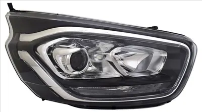 Far dreapta (H1 H7 LED, cu motor, culoare insert: negru) potrivit FORD TRANSIT TOURNEO CUSTOM 07.17-12.23