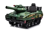Tanculet electric pentru copii Kinderauto Commander 110W 12V 12Ah, color Army Green