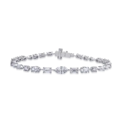 Bratara din aur alb cu diamante de 5.35ct