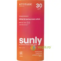 Stick pentru Protectie Solara SPF30 cu Parfum de Floare de Portocal pentru Adulti Sunly 60g