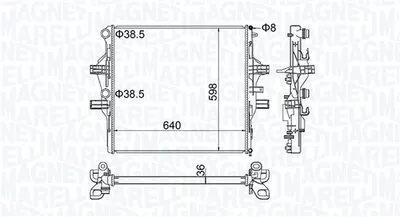 Radiator racire motor potrivit IVECO DAILY V, DAILY VI 3.0CNG 3.0D 09.11