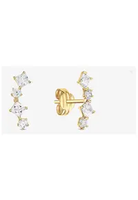 Cercei din aur 14K - zirconia - 10mm