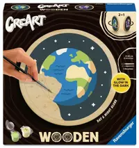 Set de pictat după numere Ravensburger CreArt Wooden - Planeta Pământ