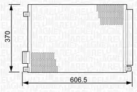 Radiator clima AC cu uscator ABARTH 500 595 695, 500C 595C 695C; FIAT 500, 500 C, 500L, PANDA; FORD KA; LANCIA YPSILON 0.9-1.4 dupa 2007