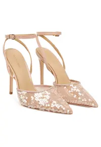 Pantofi dama - stiletto - toc inalt - bej