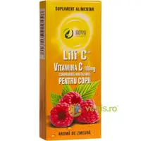 Vitamina C cu Aroma de Zmeura pentru Copii 100mg 30cpr