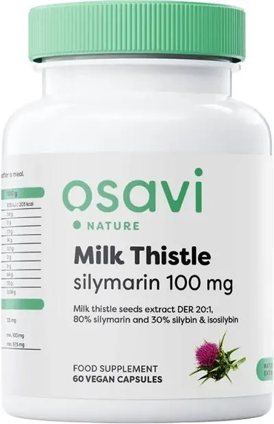 Milk Thistle Silymarin, 100 mg, 60 capsule, Osavi