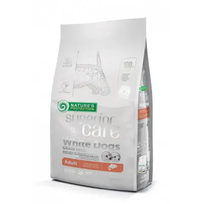 Hrana uscata pentru caini N.P Superior Care White Dogs Adult cu somon 10 kg