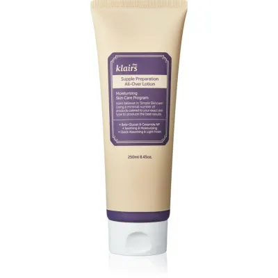 Klairs Supple Preparation All-Over Lotion lotiune de corp intens hidratanta pentru piele uscata 250 ml