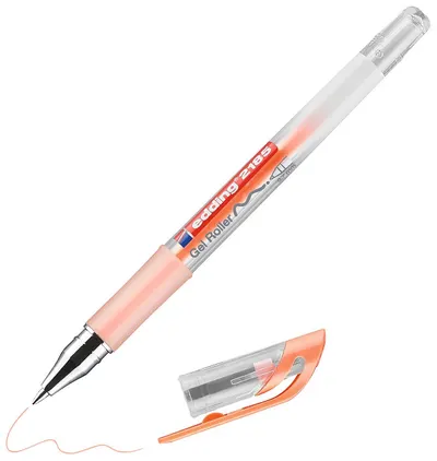 Stilou rolă cu gel Edding 2185 - Pastel portocaliu