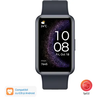 Smartwatch Huawei Watch FIT SE, Silicone Strap, Starry Black