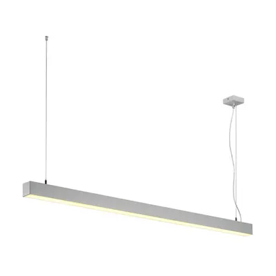 Lampa suspendata, lustra Q-LINE ® pandantiv, pandantiv gri, 1500mm, argint