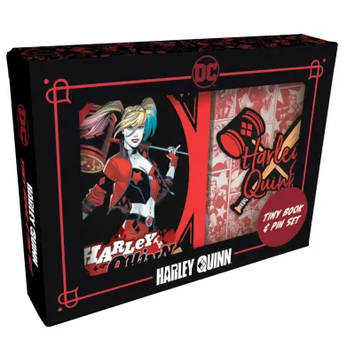 Set Carte de buzunar si Insigna DC Comics - Harley Quinn