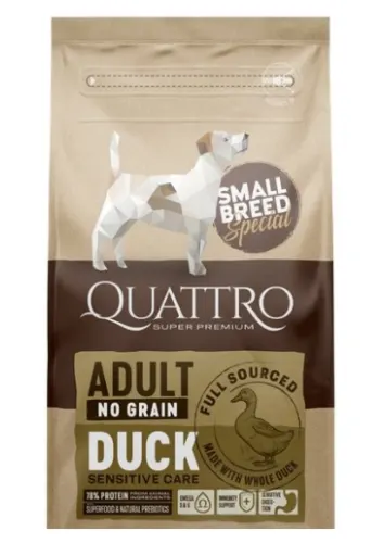 Quattro Dog Small Breed No Grain Adult Rata - 7-kg