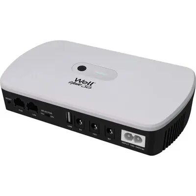 Sursa de alimentare neintreruptibila Well Hale UPS DC, 36W, 5V/9V/12V, POE 15V/24V, USB