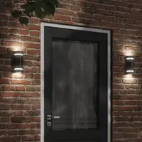 Gossi lampa exterioara de perete, negru, aluminiu turnat sub presiune