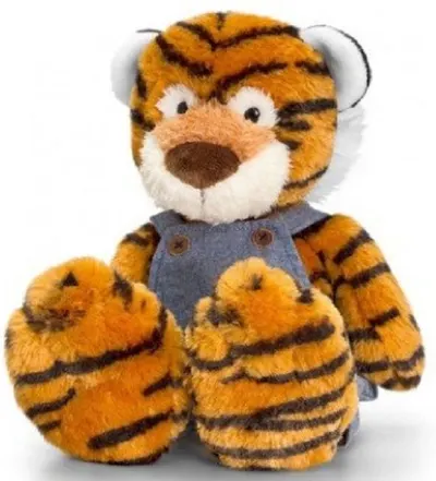 Jucarie de plus Keel toys - Tigru cu salopeta, 20 cm