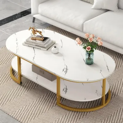 RESIGILAT - Masuta Ovala Dining Lemn Masiv Design Modern Eleganta 120 * 60 * 45cm