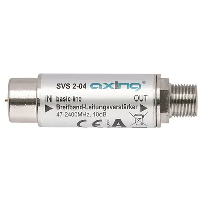 Amplificator semnal banda larga 10dB, 47-2.200MHz, DC by-pas