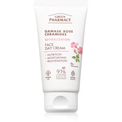 Green Pharmacy Damask Rose & Ceramides Face Cream cremă facială de zi, intens nutritivă 50 ml