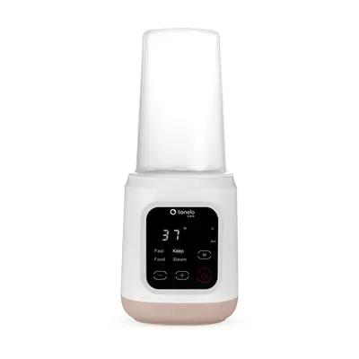 Incalzitor biberoane, Lionelo, ThermUp 3.0, 6 in 1, Incalzire, Decongelare, Sterilizare, Mentinerea temperaturii, 400 W, 35-100°C, Panou de comanda tactil, Fara BPA, Oprire automata, Placa de incalzire din teflon, Alb