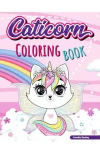 Cat Unicon Coloring Book for Kids: Adorable Cat Unicorn Coloring book for Girls ages 4-8