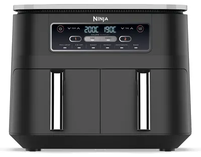 Friteuză cu aer cald Ninja - Foodi DualZone, DZ801EU, 2470W, 7,6 l, gri