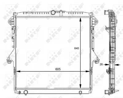 Radiator motor potrivit FORD RANGER 2.2D 2.5 3.2D