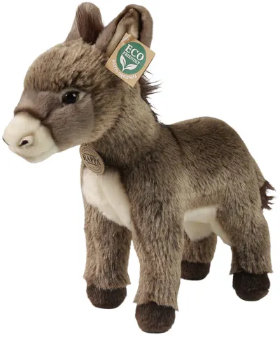 Jucărie de pluș Rappa Eco Friends - Măgar, 28 cm