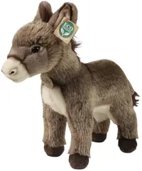 Jucărie de pluș Rappa Eco Friends - Măgar, 28 cm