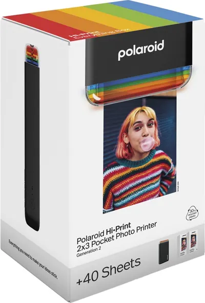 Set imprimantă foto Polaroid - Hi Print, Gen2, Black