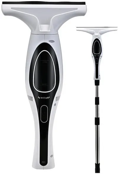 Ștergător de parbriz fără fir Attractive - Luna 100 Pro + prelungitor și accesorii, alb