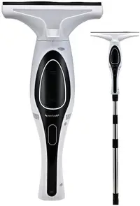 Ștergător de parbriz fără fir Attractive - Luna 100 Pro + prelungitor și accesorii, alb