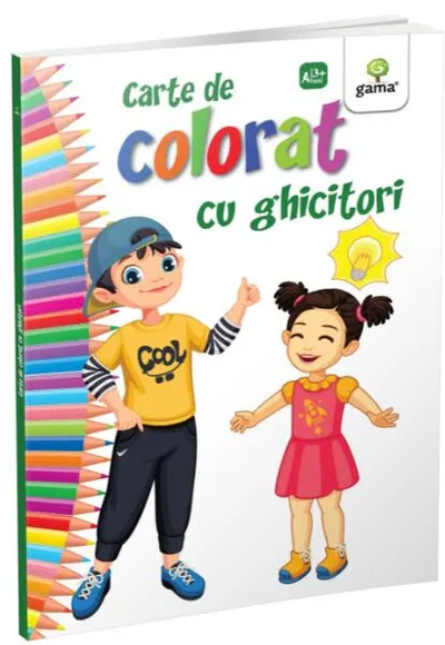 Carte de colorat cu ghicitori - Paperback brosat