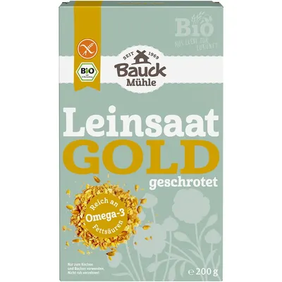 Seminte de In Auriu fara Gluten Ecologice/Bio 200g